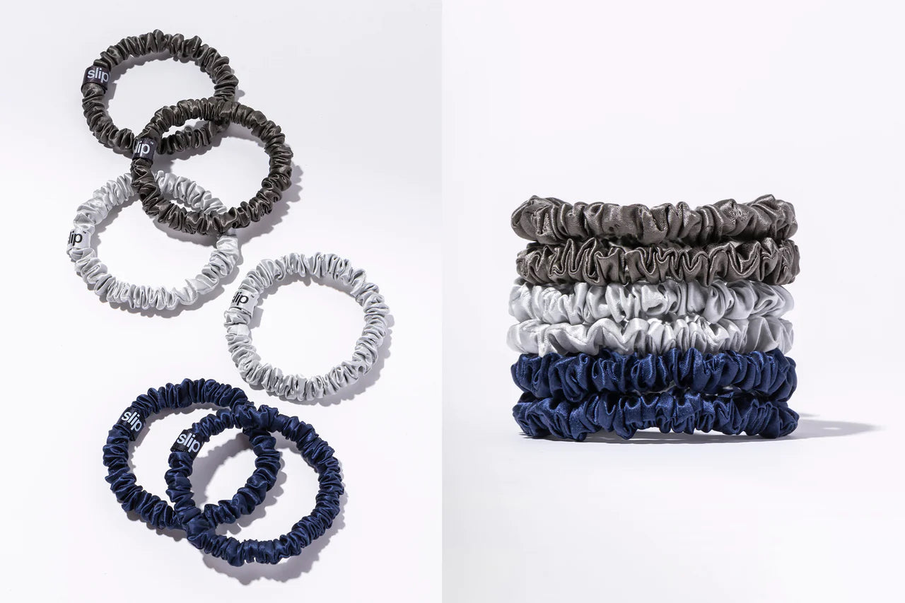 Slip Midnight Skinny Scrunchies